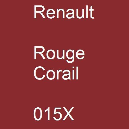Renault, Rouge Corail, 015X.
